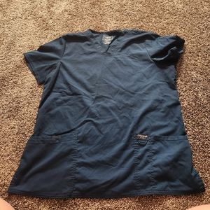 Cherokee large Caribbean blue scrub top